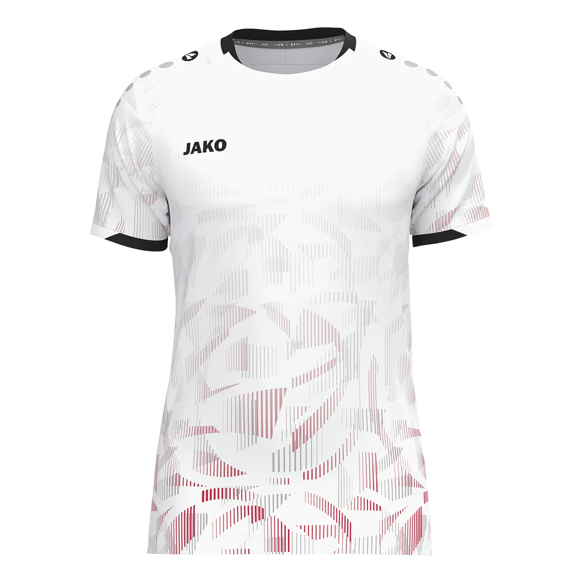 Jako Trikot Sonic Kurzarm Kinder weiß/rot/grau Front 