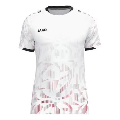 Jako Trikot Sonic Kurzarm Kinder weiß/rot/grau Front 