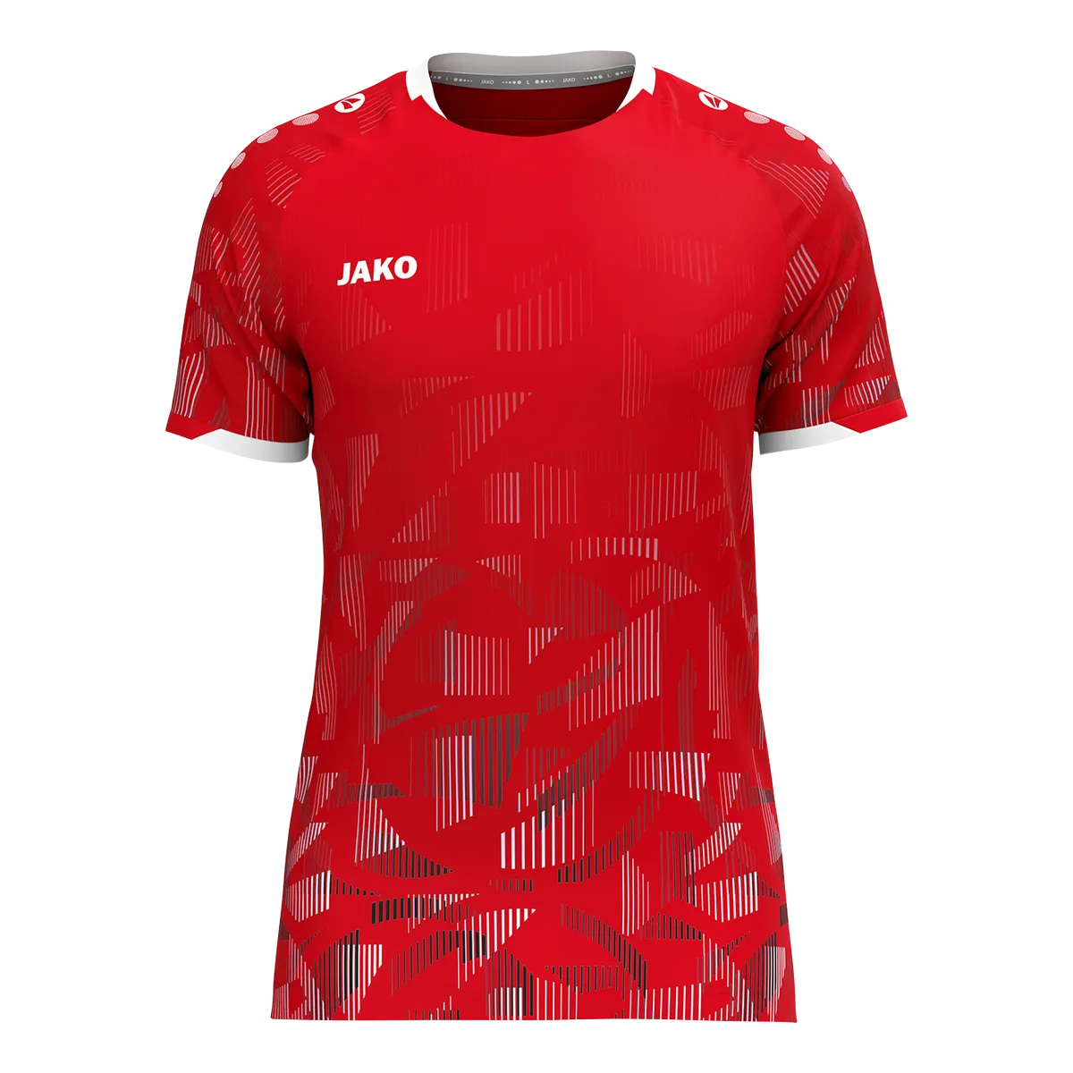 Jako Trikot Sonic Kurzarm Unisex rot/schwarz/weiß Front 