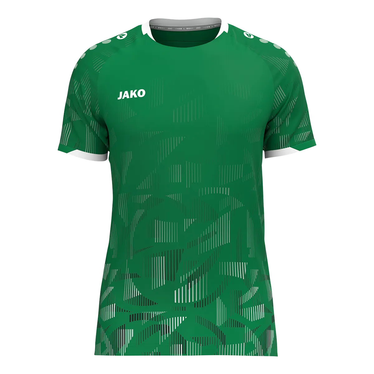 Jako Trikot Sonic Kurzarm Kinder grün/schwarz/weiß Front 