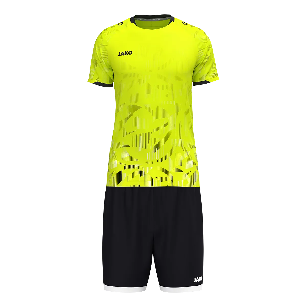 Jako Trikot Sonic Kurzarm Kinder neongelb/schwarz/weiß Kombination 