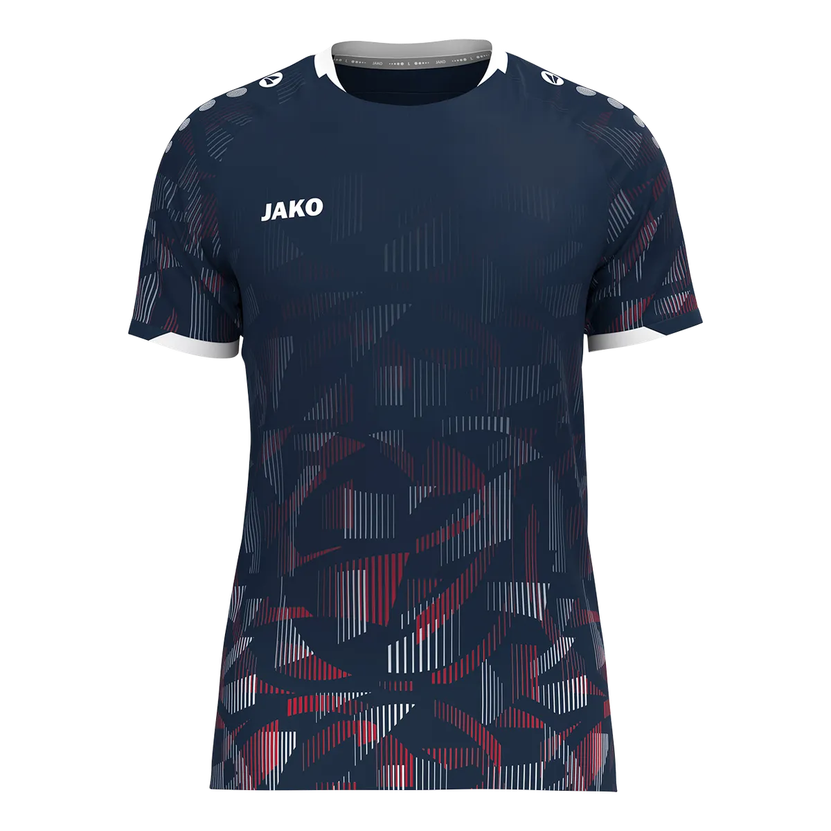 Jako Trikot Sonic Kurzarm Kinder marine/rot/weiß Front 