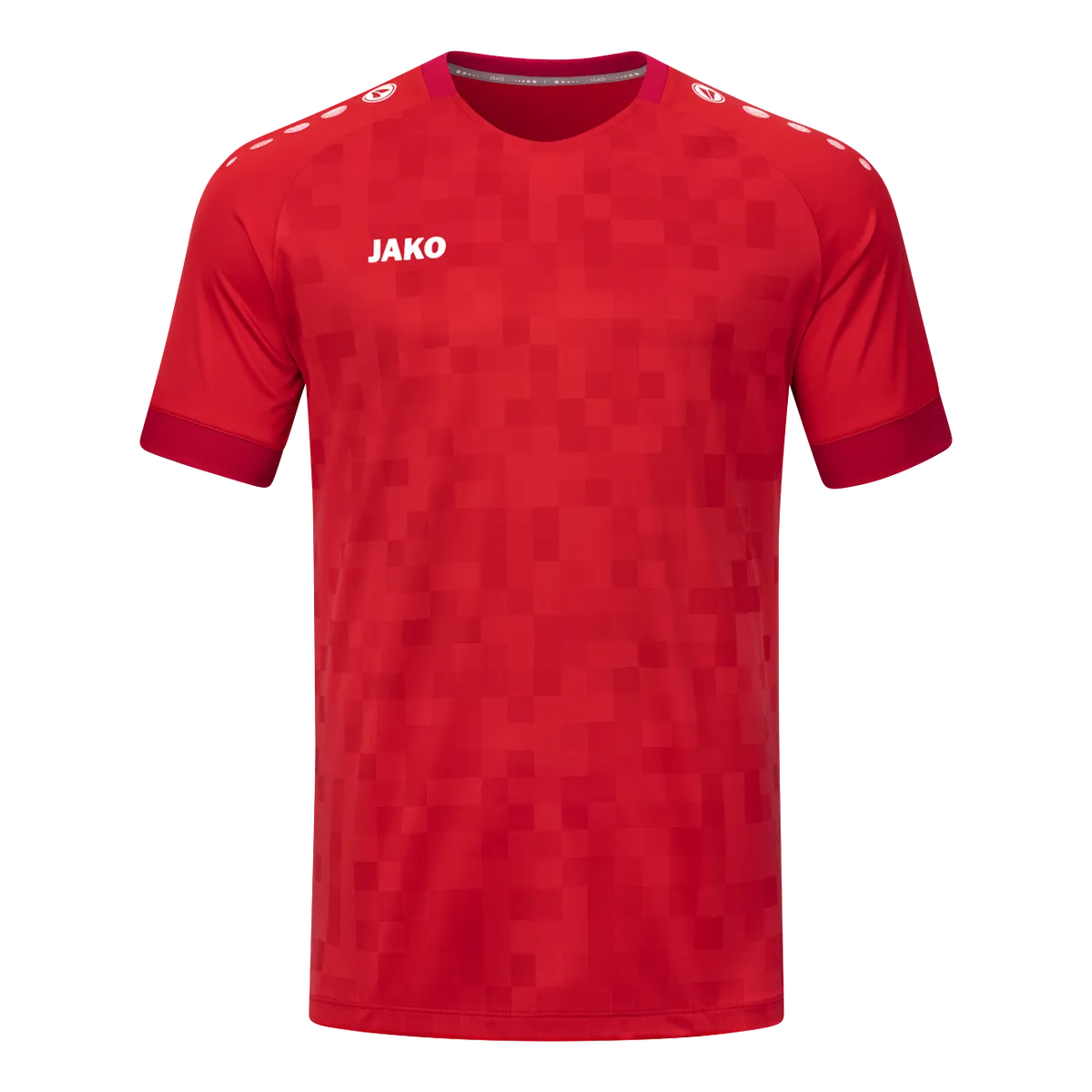 JAKO Trikot Pixel Kurzarm Kinder sportrot Front 