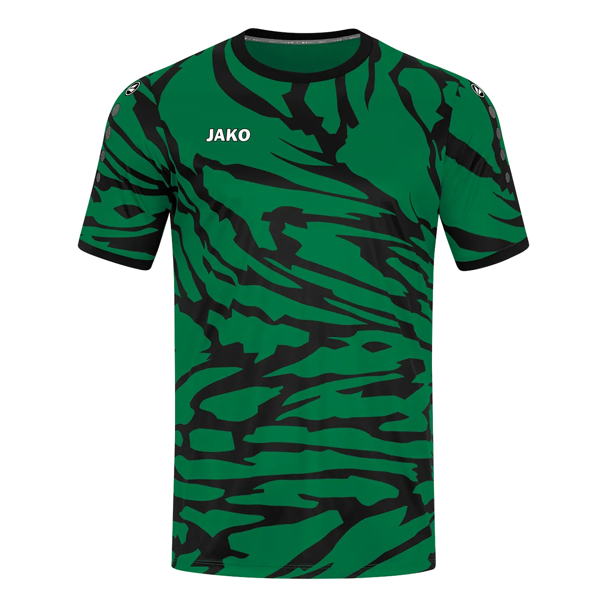 JAKO Trikot Animal Kurzarm Kinder sportgrün/schwarz Front 