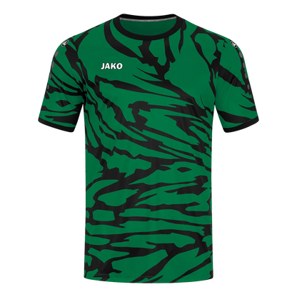 JAKO Trikot Animal Kurzarm Kinder sportgrün/schwarz Front 