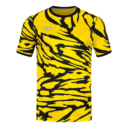 JAKO Trikot Animal Kurzarm Unisex citro/schwarz Front 