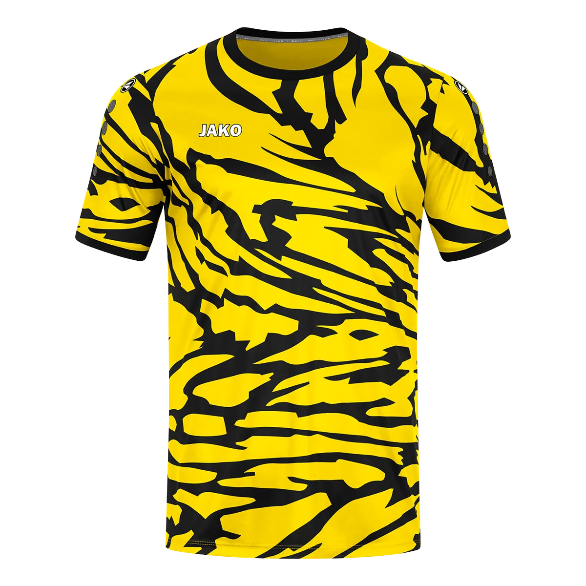 JAKO Trikot Animal Kurzarm Kinder citro/schwarz Front 