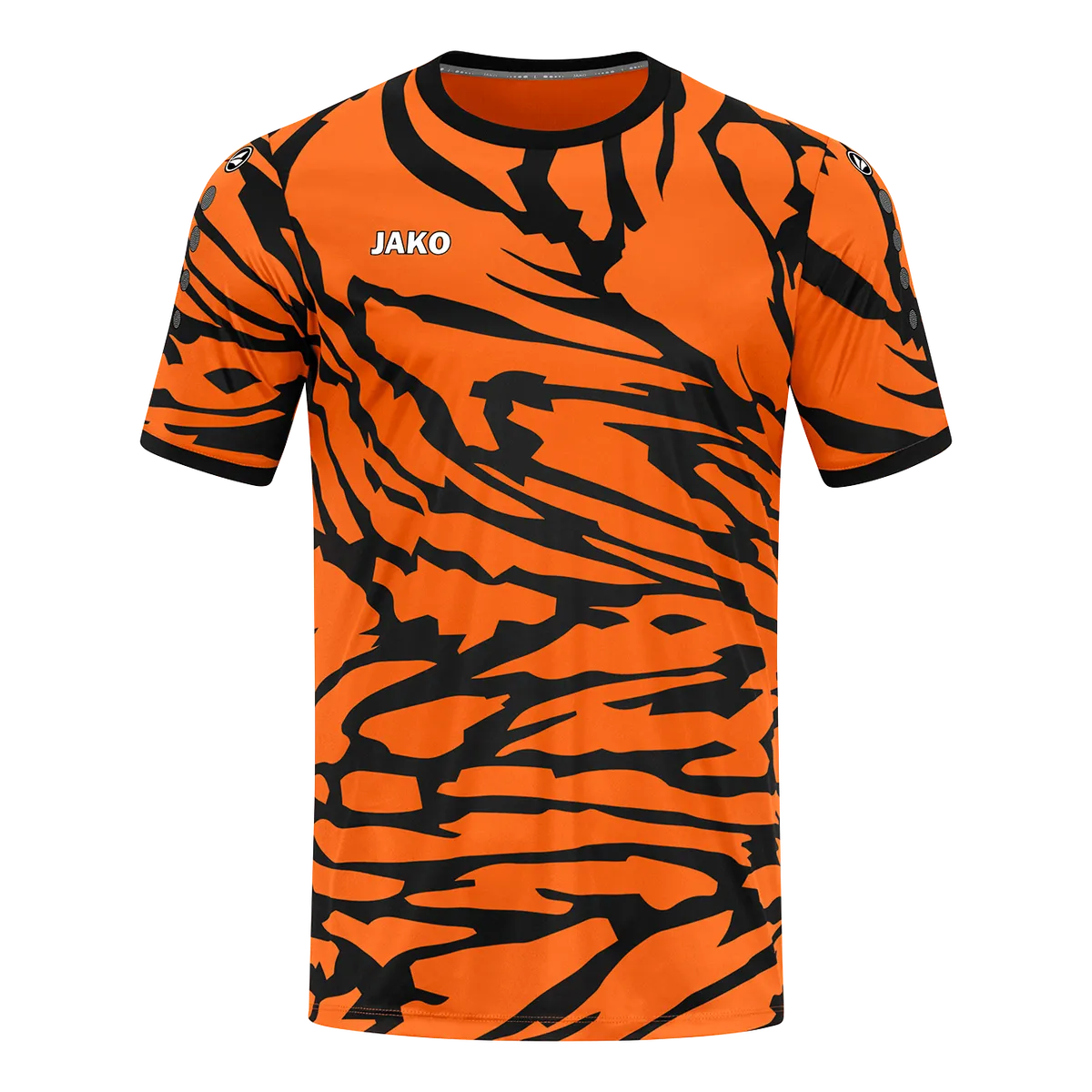 JAKO Trikot Animal Kurzarm Kinder neonorange/schwarz Front 