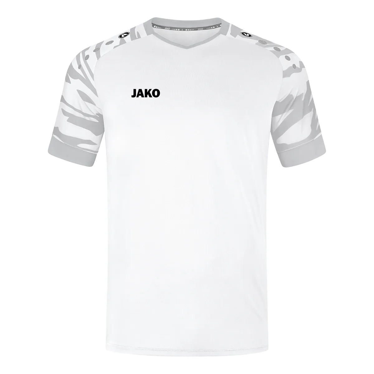 JAKO Trikot Wild Kurzarm Unisex weiß/silbergrau Front 