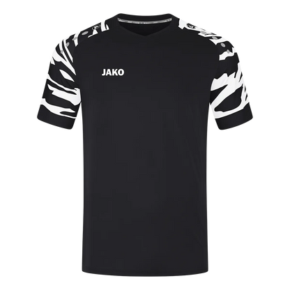 JAKO Trikot Wild Kurzarm Unisex schwarz/weiß Front 