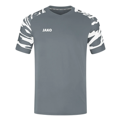 JAKO Trikot Wild Kurzarm Unisex steingrau/weiß Front 