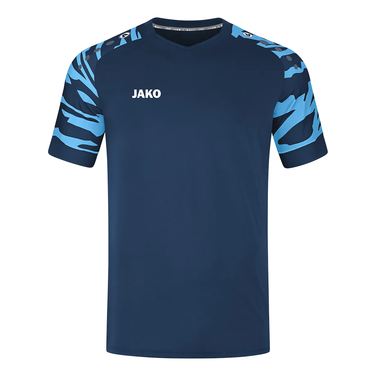 JAKO Trikot Wild Kurzarm Unisex navy/skyblue Front #farbe_navy-skyblue