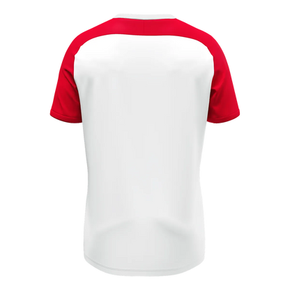 JAKO Trikot Vintage Kurzarm Unisex weiß/rot Rücken 