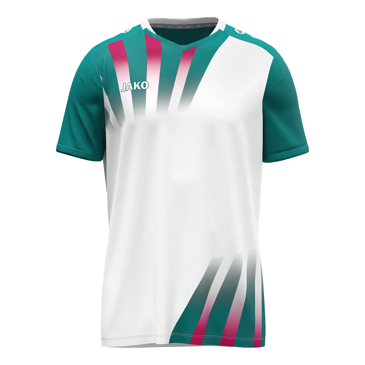 JAKO Trikot Vintage Kurzarm Kinder weiß/türkis Front 