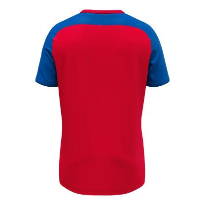 JAKO Trikot Vintage Kurzarm Unisex rot/royal Rücken 