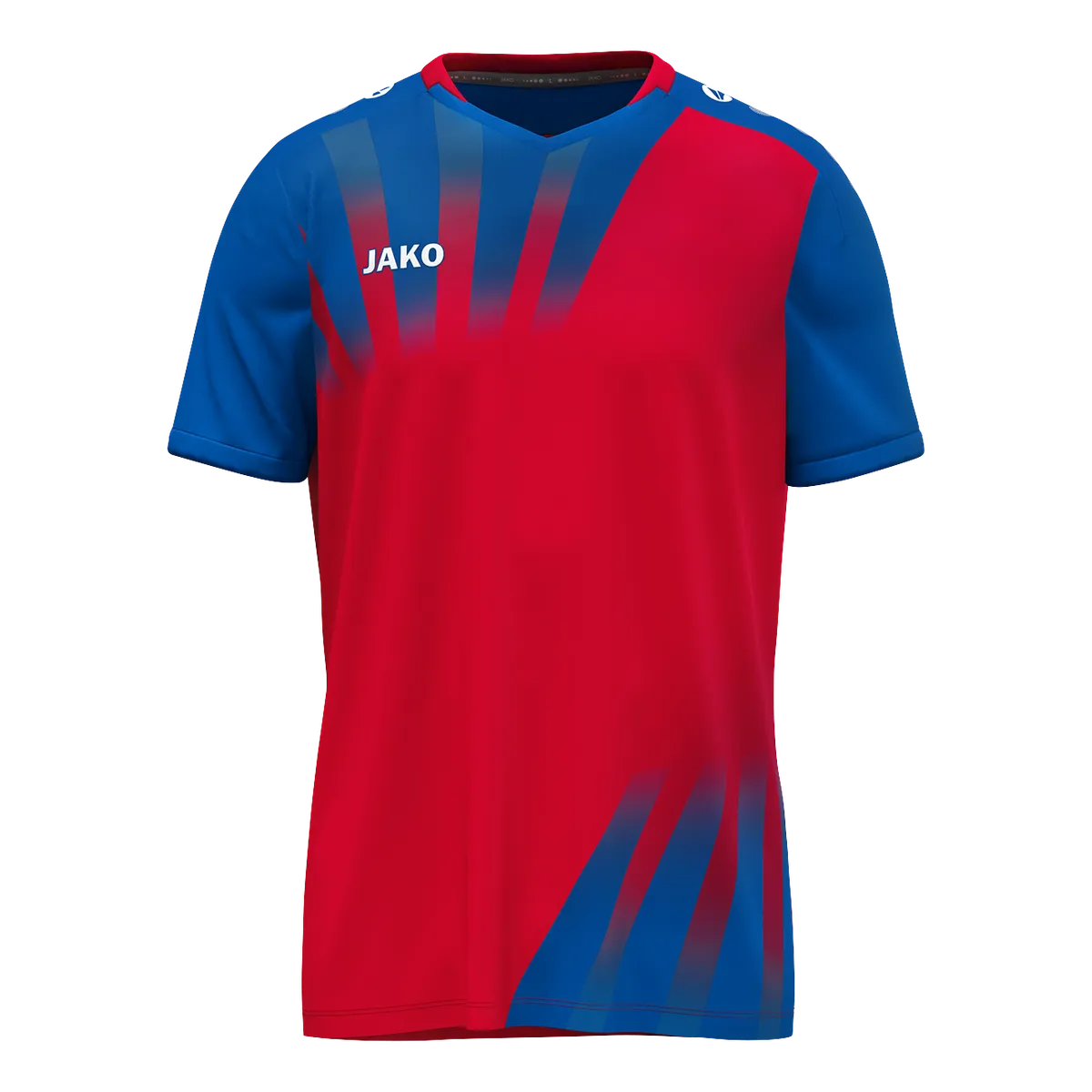 JAKO Trikot Vintage Kurzarm Kinder rot/royal Front #farbe_rot-royal