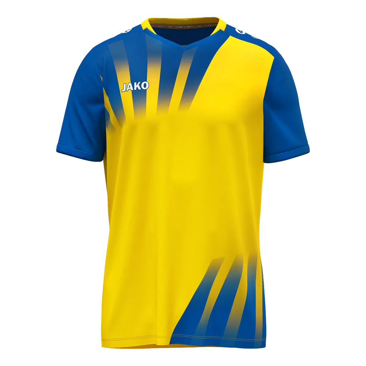 JAKO Trikot Vintage Kurzarm Unisex gelb/royal Front 