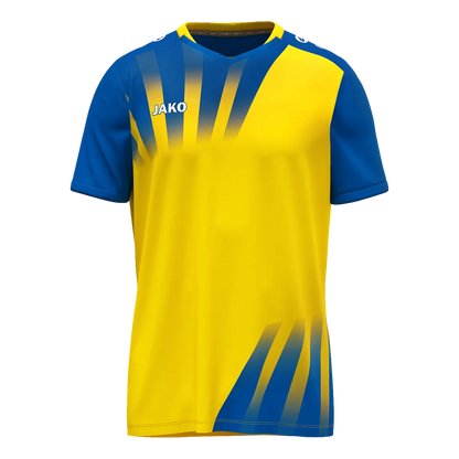JAKO Trikot Vintage Kurzarm Unisex gelb/royal Front 