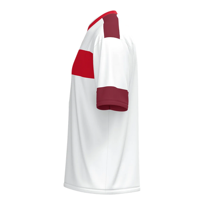 JAKO Trikot Club 92 Kurzarm Unisex weiß/rot/maroon Seite 