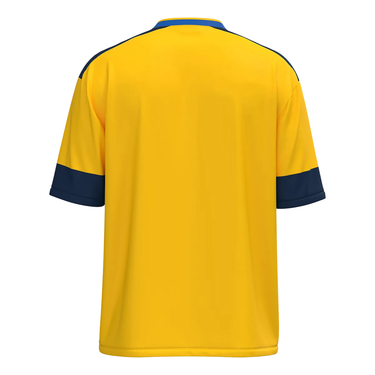 JAKO Trikot Club 92 Kurzarm Unisex gelb/royal/navy Rücken 