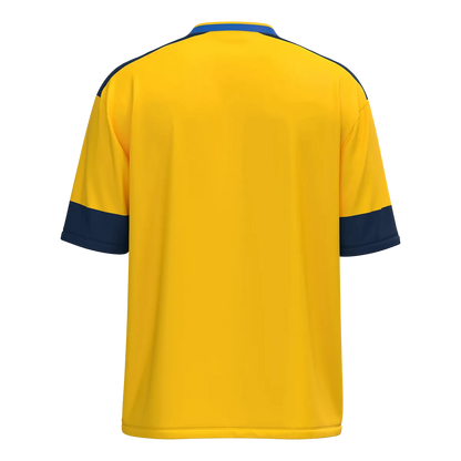 JAKO Trikot Club 92 Kurzarm Unisex gelb/royal/navy Rücken 