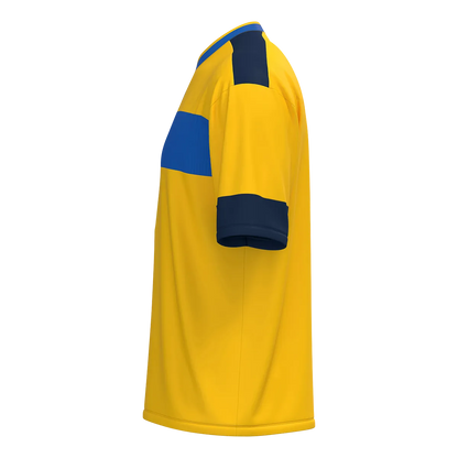 JAKO Trikot Club 92 Kurzarm Unisex gelb/royal/navy Seite 