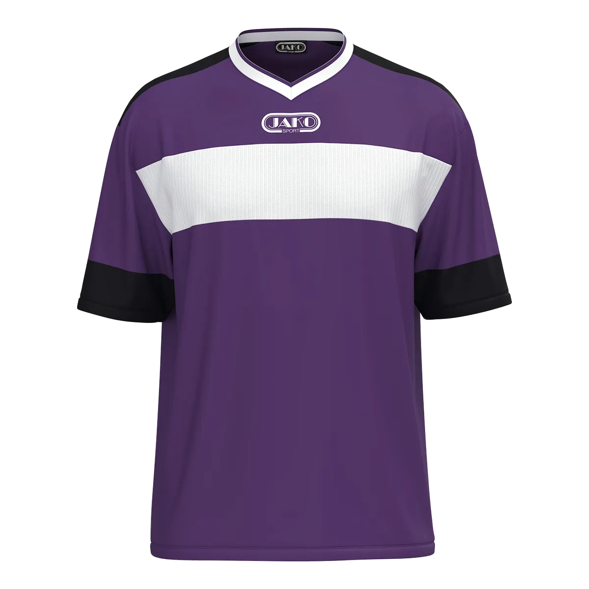 JAKO Trikot Club 92 Kurzarm Unisex lila/weiß/schwarz Front 