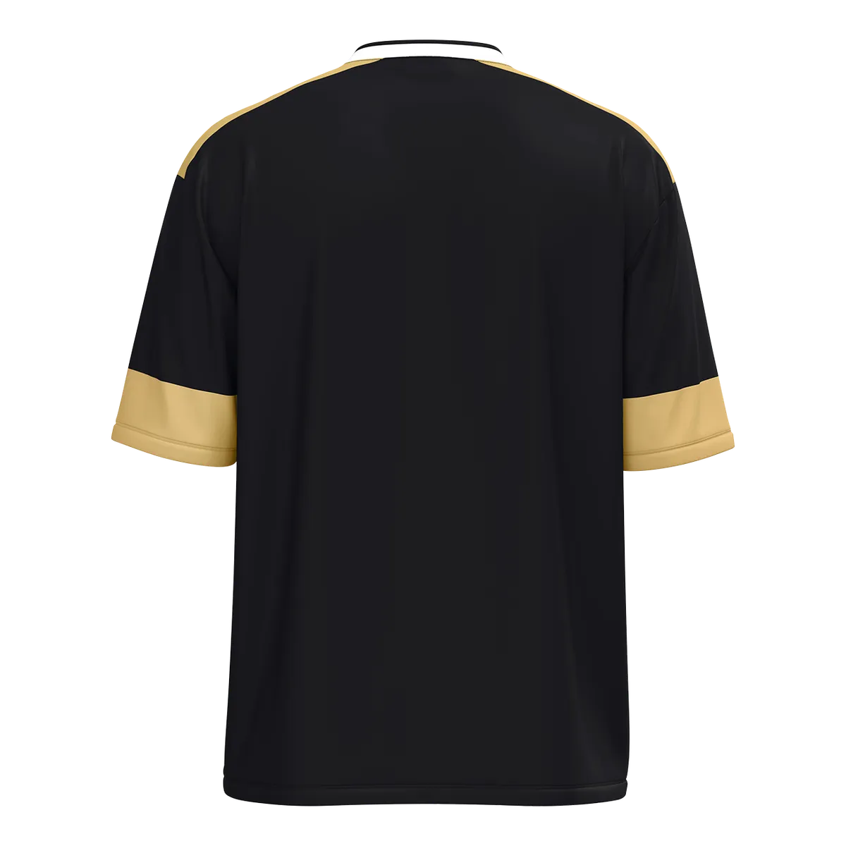 JAKO Trikot Club 92 Kurzarm Unisex schwarz/weiß/gold Rücken #farbe_schwarz-weiss-gold