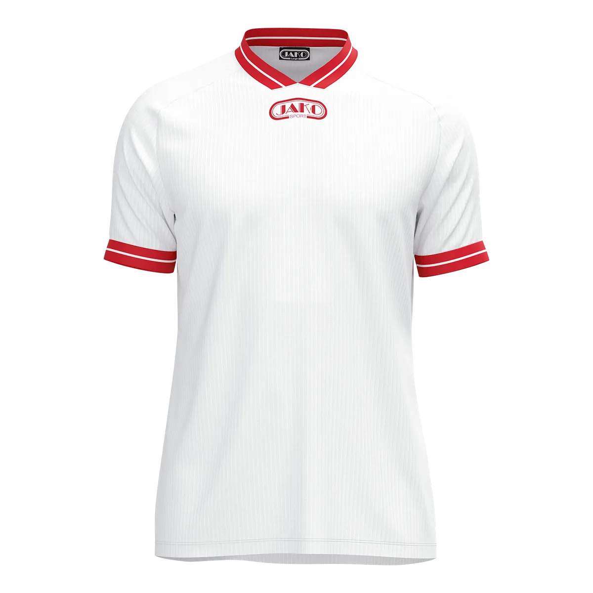 JAKO Trikot Retro Kurzarm Unisex weiß/rot Front 