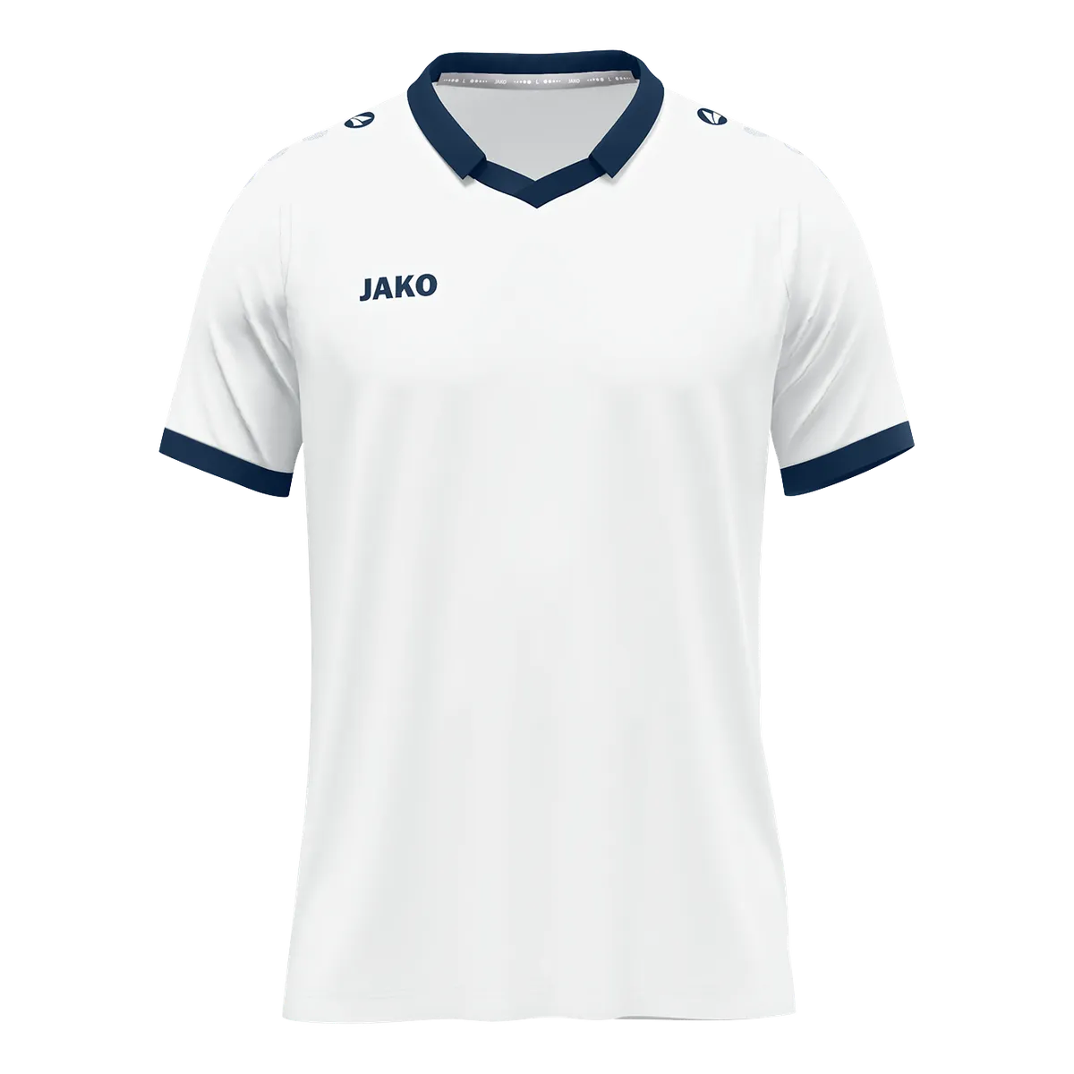 JAKO Trikot Glory Kurzarm Unisex weiß/marine Front 