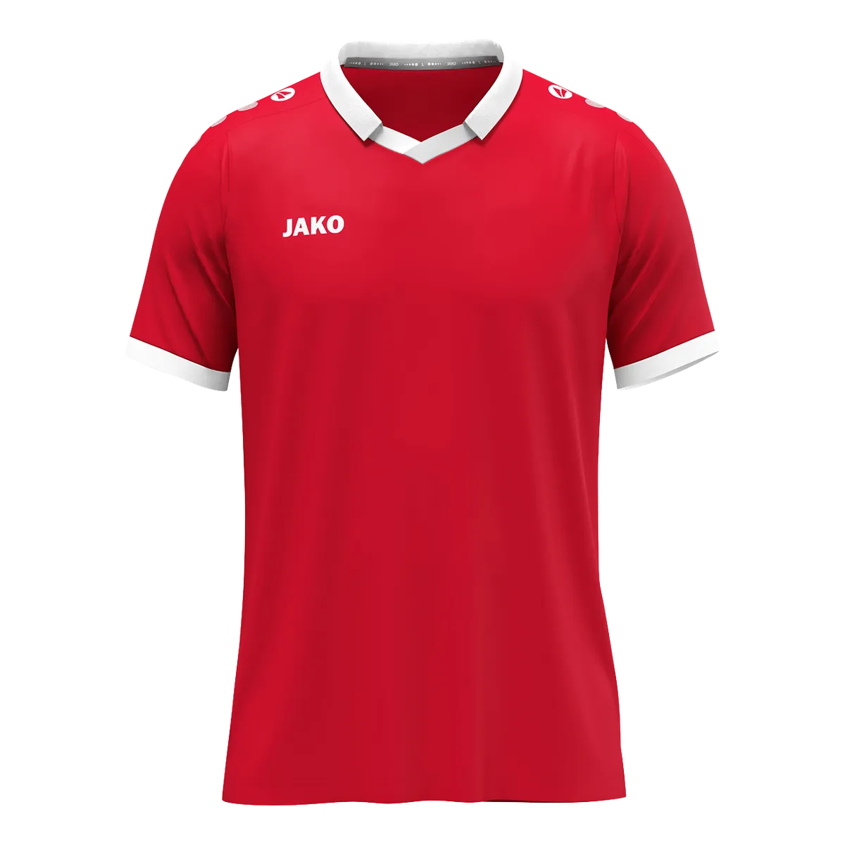 JAKO Trikot Glory Kurzarm Unisex rot/weiß Front 