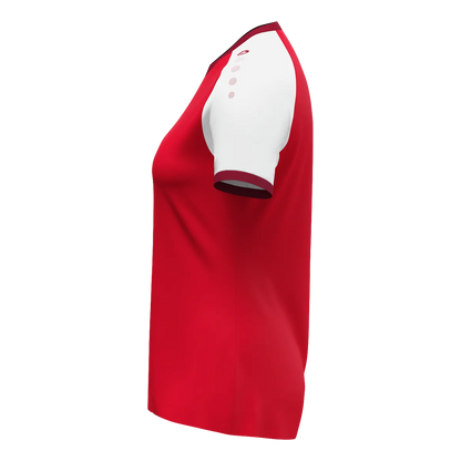 JAKO Trikot Dynamic Kurzarm Damen rot/weiß/dunkelrot Seite 