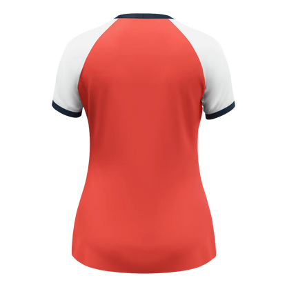 JAKO Trikot Dynamic Kurzarm Damen coral/weiß/marine Rücken 