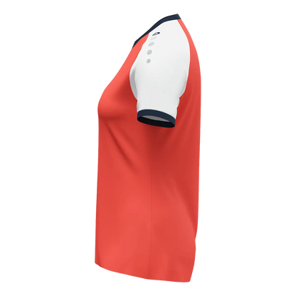 JAKO Trikot Dynamic Kurzarm Damen coral/weiß/marine Seite 