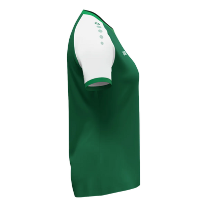 JAKO Trikot Dynamic Kurzarm Damen dunkelgrün/weiß/grün Seite 