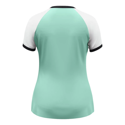 JAKO Trikot Dynamic Kurzarm Damen minze/weiß/marine Rücken 