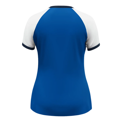 JAKO Trikot Dynamic Kurzarm Damen royal/weiß/marine Rücken 