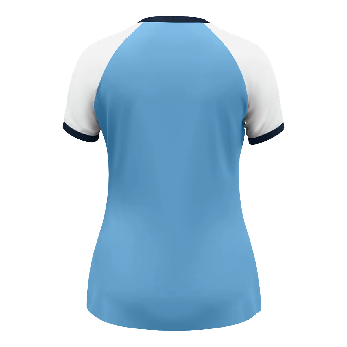 JAKO Trikot Dynamic Kurzarm Damen skyblue/weiß/marine Rücken 