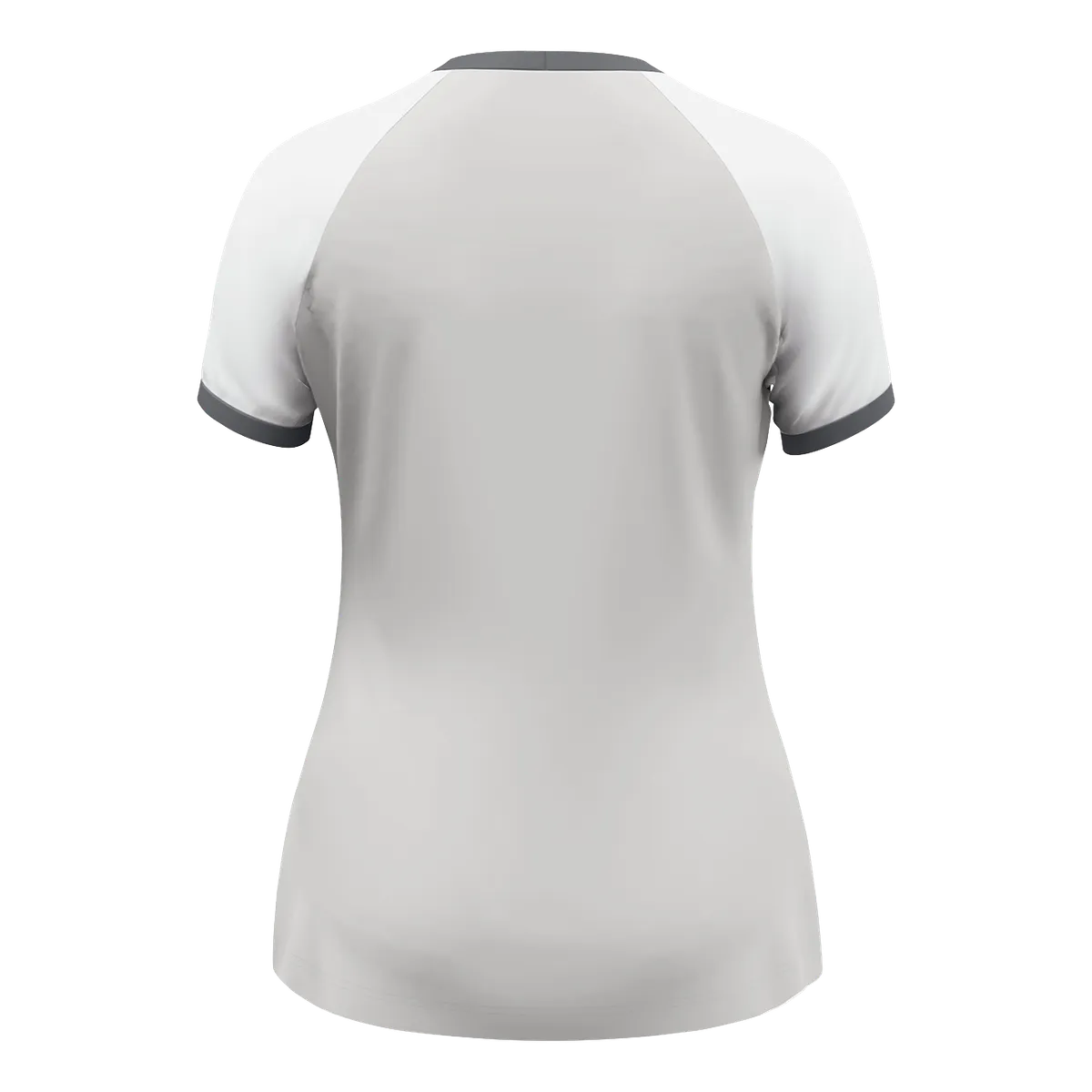 JAKO Trikot Dynamic Kurzarm Damen hellgrau/weiß/grau Rücken 