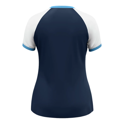 JAKO Trikot Dynamic Kurzarm Damen marine/weiß/skyblue Rücken 