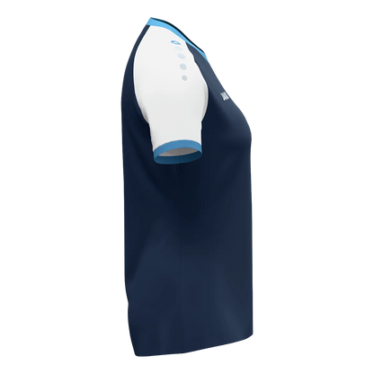 JAKO Trikot Dynamic Kurzarm Damen marine/weiß/skyblue Seite 