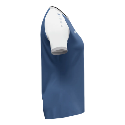 JAKO Trikot Dynamic Kurzarm Damen nachtblau/weiß/hellgrau Seite 