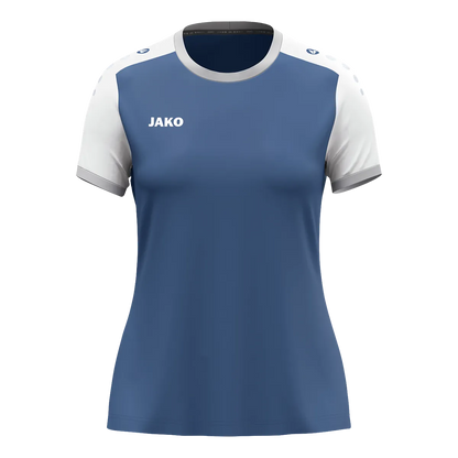 JAKO Trikot Dynamic Kurzarm Damen nachtblau/weiß/hellgrau Front 