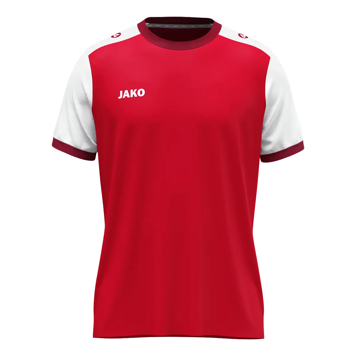 JAKO Trikot Dynamic Kurzarm Unisex rot/weiß/dunkelrot Front 