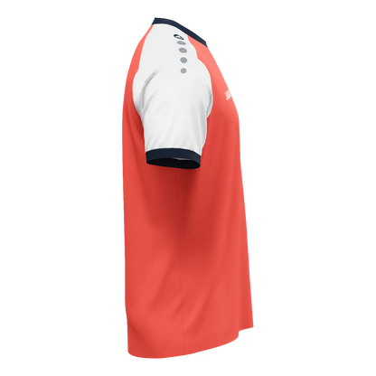 JAKO Trikot Dynamic Kurzarm Unisex coral/weiß/marine Seite 
