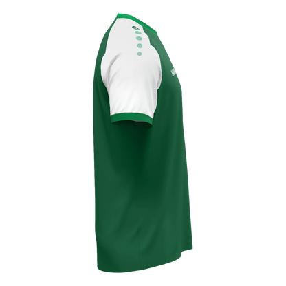 JAKO Trikot Dynamic Kurzarm Unisex dunkelgrün/weiß/grün Seite 