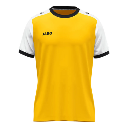 JAKO Trikot Dynamic Kurzarm Unisex gelb/weiß/schwarz Front 