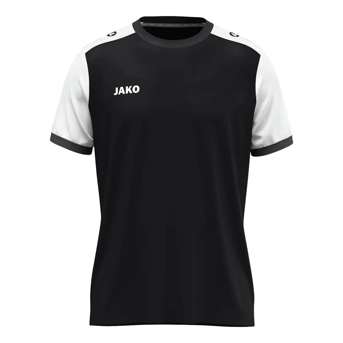 JAKO Trikot Dynamic Kurzarm Unisex schwarz/weiß/anthrazit Front #farbe_schwarz-weiss-anthrazit