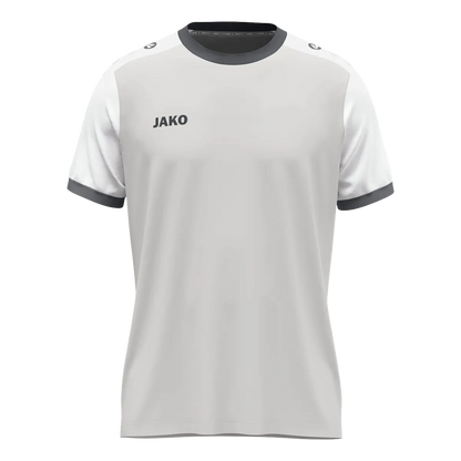 JAKO Trikot Dynamic Kurzarm Kinder hellgrau/weiß/grau Front 