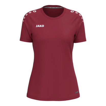 JAKO T-Shirt ONE Kurzarm Damen bordeaux Front 